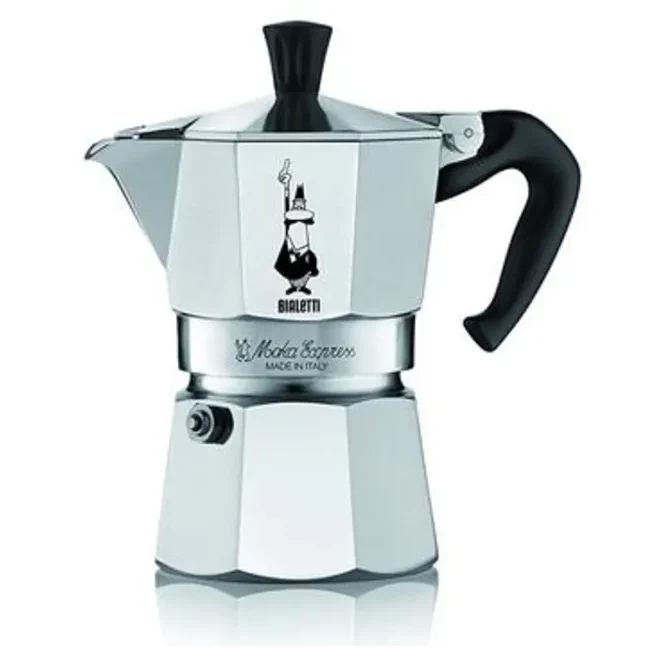 Bialetti Moka Express® Stovetop Espresso Maker - 6 cup (300ml) / Polished