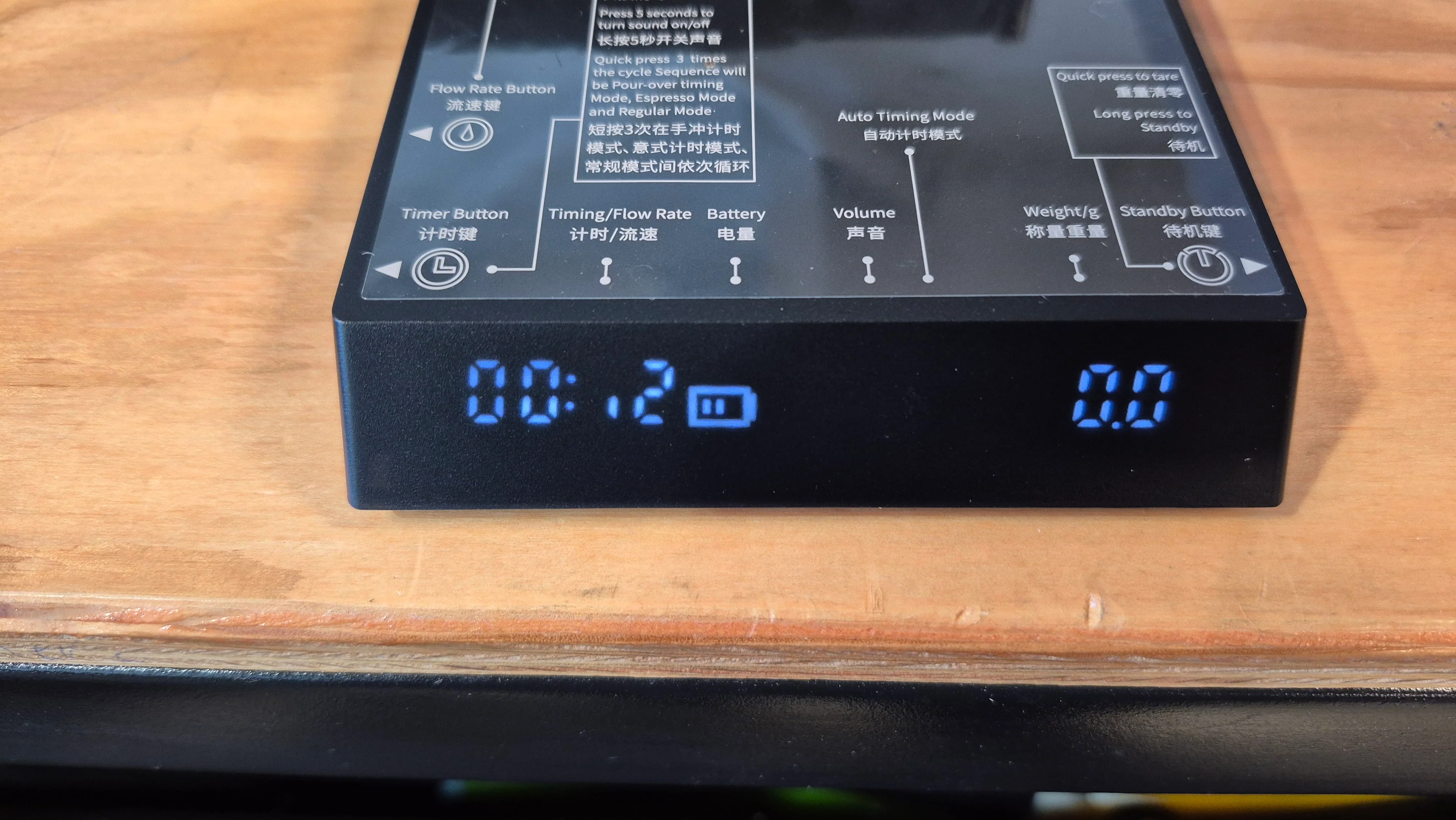 (OPEN BOX - Minor Imperfection) Timemore Black Mirror Nano Espresso Scale - Black - Image 3
