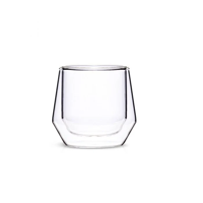 Hearth Double Wall 2.5oz (75ml) Glass - Set of 2 - Amber - Image 4