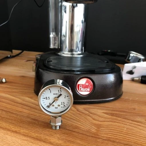 Coffee Sensor Pressure Gauge And Adapter For La Pavoni Lever - M12